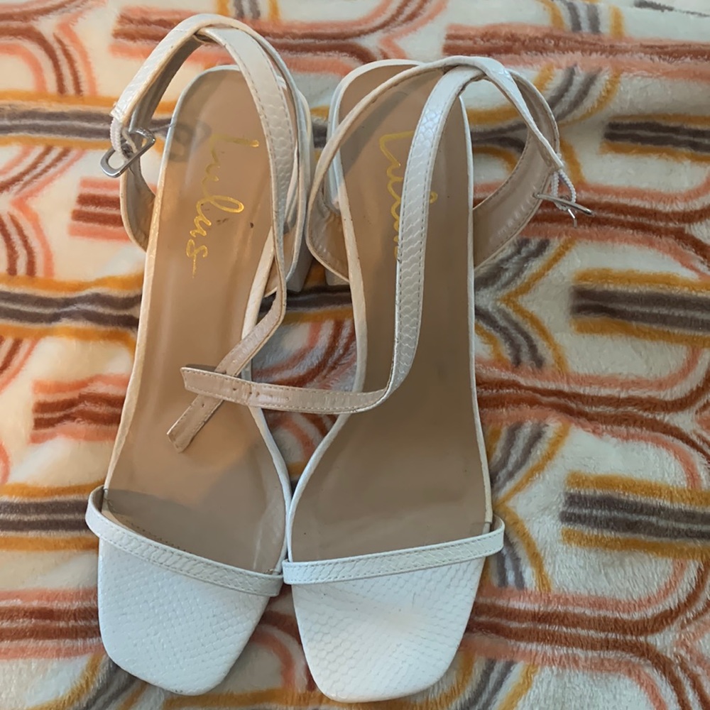 Lulus white heels